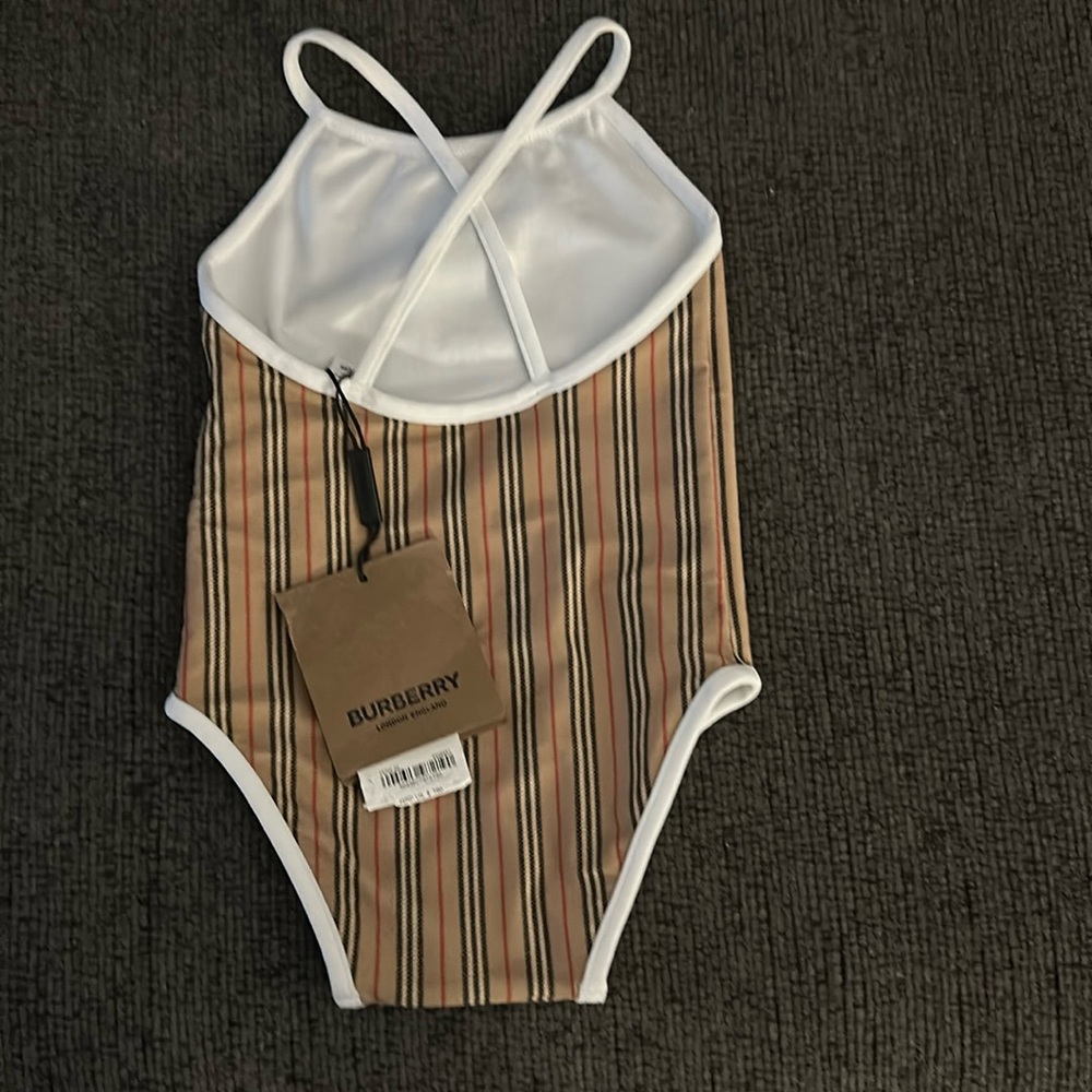 Baby girl Burberry swim suit 12M